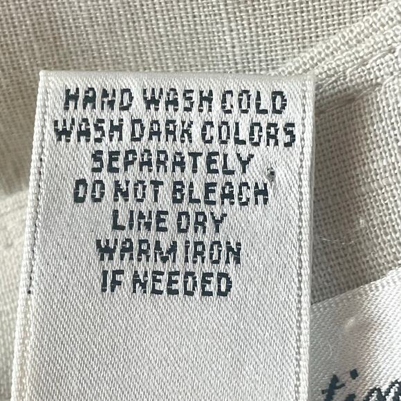 Marisa Christina Linen Blend A-Line Midi Skirt Size 10 Ruffle Swirls Lagenlook - Picture 8 of 8